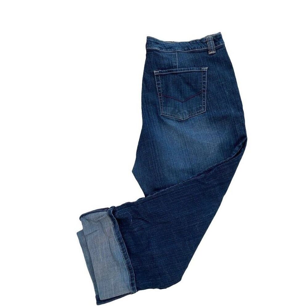 18W Bandolino Blu‎ Jeans Cuffed Med Wash